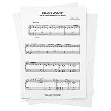 Bella s lullaby sheet music 17 arrangements available instantly. Bella S Lullaby Sheet Music From Twilight Movie Easy Piano From Musicnotes Twilight Movie Carter Burwell Amazon Com Books