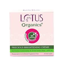 organics precious brightening creme spf 20