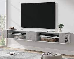 Wampat Floating Tv Stand With Led