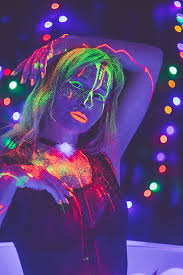 royalty free neon makeup photos free