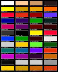Paint Color Chart