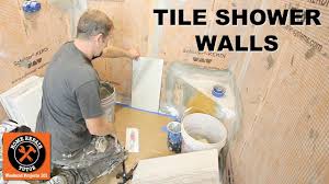 how to tile a shower wall vertical
