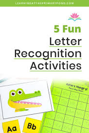 5 fun letter recognition activities
