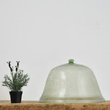 Antique French Glass Dome Cloche For