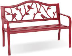 phi villa red bird garden bench 50