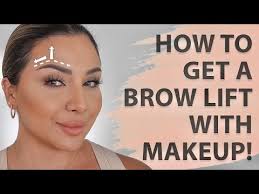 how to lift your brows using makeup