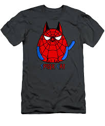Spidercat Mens T Shirt Athletic Fit