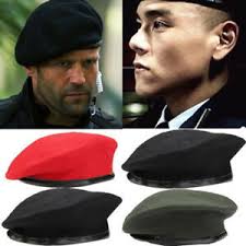 Details About Unisex Military Army Soldier Hat Wool Beret Men Women Uniform Caps French Style