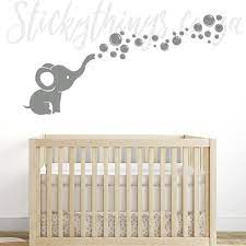 Elephant Name Wall Decal Personalised
