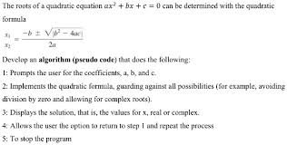 The Roots Of A Quadratic Equation Ax2