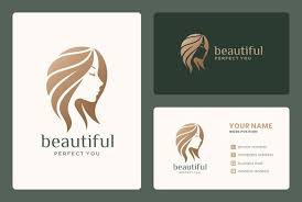 woman hair beauty logo design for salon