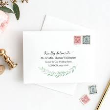 Printable Wedding Envelope Template 5x7 Front Back Design Etsy