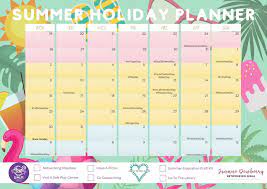 Here are some popular dates: A3 Printed Summer Holiday Planner 2021 Poster Posted