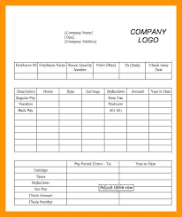 7 Make Pay Stubs Templates Free Stub Paycheck Template Hourly Wage