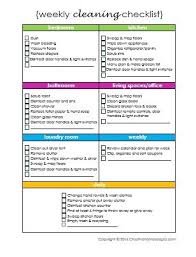 Cleaning Checklist Free Printable