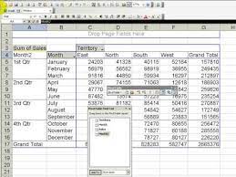 into quarters in an excel pivot table