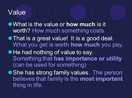 Here the digit 4 is in the tens column. What Does The Word Value Mean Value What Is The Value Or How Much Is It Worth How Much Something Costs That Is A Great Value It Is A Good Deal What