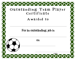 Free Printable Soccer Certificate Templates Mult Igry Com