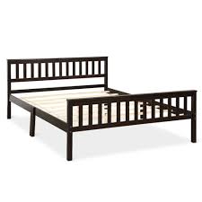 Queen Size Wood Bed Frame Slats Support