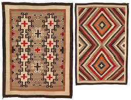 lot 608 2 native american navajo rugs