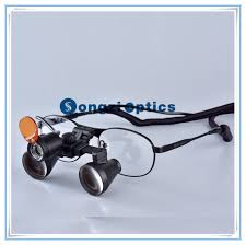 Details About 3x Titanium Frame Binocular Dental Surgical Loupes With Yellow Filter Led Light