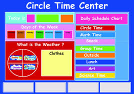 Daily Schedule Chart Circle Time Center