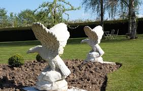 Cast Stone Giant Eagle Garden Statues