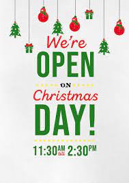 Open Christmas Day! – The Blue Boar
