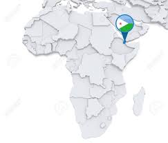 Clickable map of africa, showing the countries, capitals and main cities. Highlighted Djibouti On Map Of Africa With National Flag Stock Photo Picture And Royalty Free Image Image 32458289