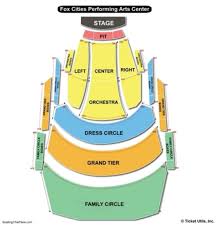Unfolded Performing Arts Center Appleton Wi Seating Chart