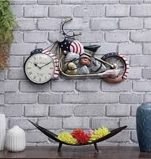 8inch Metal Bike Clock Wall Frame For