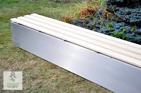 Modern Garden Bench Stainless Steel