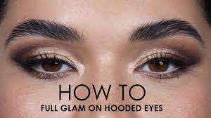 full glam on hooded eyes