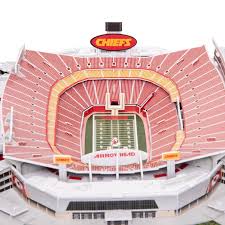 Kansas City Chiefs Nfl 3d Model Pzlz Stadium Arrowhead Stadium