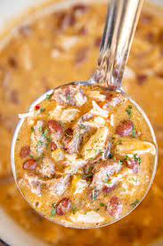 White Chicken Chili With Andouille Sausage gambar png