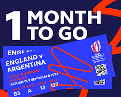2023 rugby world cup one month to go