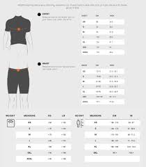 Pro Team Pro Training Kit Size Chart Gcn Assos Kit