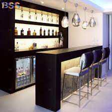 simple home bar counter design with 3