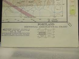 Portland Oregon Vintage 1958 Sectional Aeronautical Chart