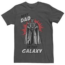 Is he also in love waffles? Men S Licensed Character Star Wars Father S Day Best Dad In The Galaxy Vintage Vader Tee