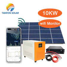solar panel system 10kw with lithium or