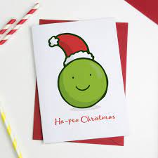 Cute 'Ha Pea' Christmas Card Single And Packs Available By A is for  Alphabet | notonthehighstreet.com