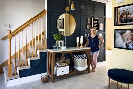 Our Modern Navy Small Entryway Makeover