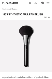 mac cosmetics 140 synthetic full fan