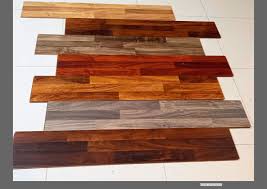 three strip semi glossy wooden floor in