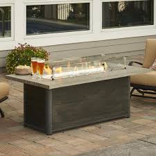Linear Propane Gas Fire Pit Table