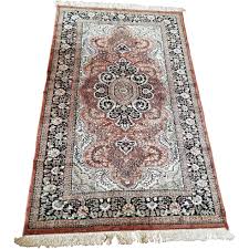 vine indian kashmir silk floor rug