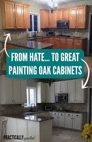 a tale of painting oak cabinets