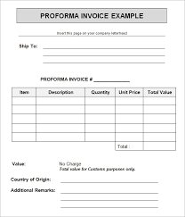 Proforma Invoice Format Magdalene Project Org