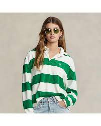 polo ralph lauren striped cropped